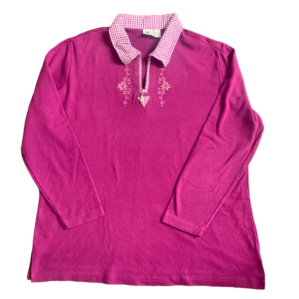 Women’s Embroidered Polo Shirt - Picture 1 of 4